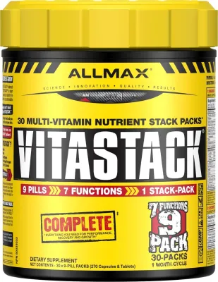 Allmax Nutrition Vitastack, Vitamin & Nutrient Stack Packs, 30 Pack