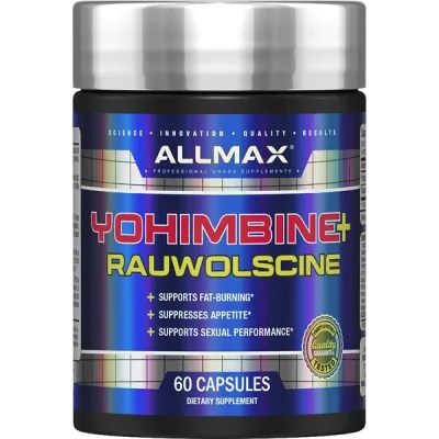 Allmax Nutrition, Yohimbine Hcl + Rauwolscine, 3.0 mg, 60 Capsules