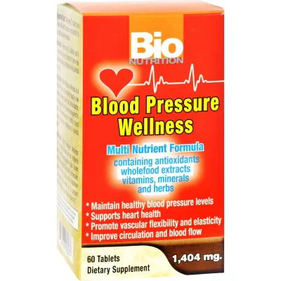 Bio Nutrition - Blood Pressure Wellness - 60 Tablets
