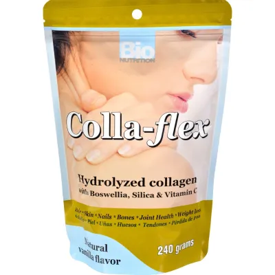Bio Nutrition - Colla-flex Hydrolyzed Collagen Natural Vanilla - 240 G