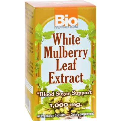 Bio Nutrition - Inc White Mulberry Leaf Extract - 1000 Mg - 60 Veg Capsules