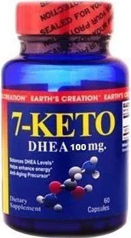 Earths Creation 7-Keto 100mg DHEA 60 caps