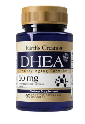 Earths Creation DHEA 50mg 60 caps
