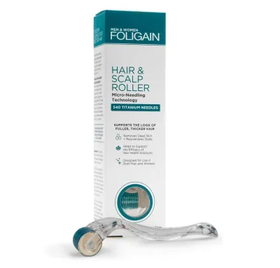 Foligain Hair & Scalp Roller with 540 Titanium Needles