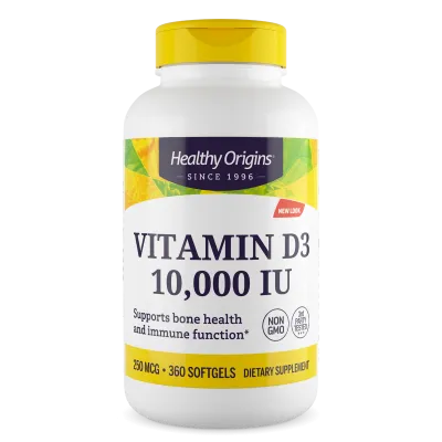 Healthy Origins Vitamin D3 - 10000 Iu - 360 Softgels