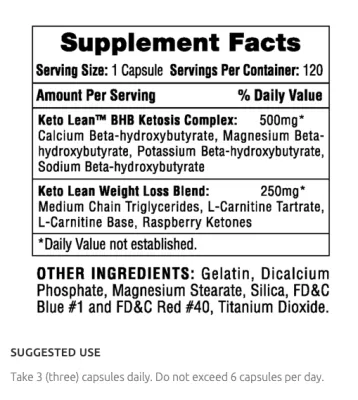 Hi-Tech Keto Lean 120ct