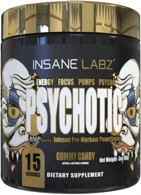 Insane Labz Psychotic Gold Gummy Candy 15 Svgs 