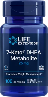 Life Extension 7-Keto DHEA Metabolite , 25 mg, 100 capsules