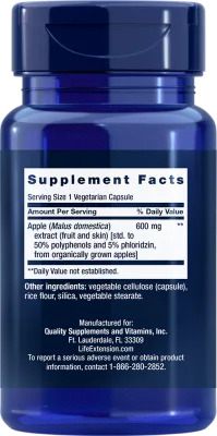 Life Extension AppleWise, 600 mg, 30 capsules