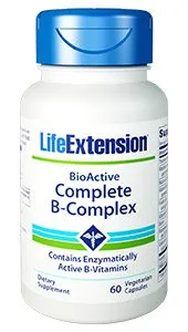 Life Extension BioActive Complete B-Complex - 60 vegetarian capsules