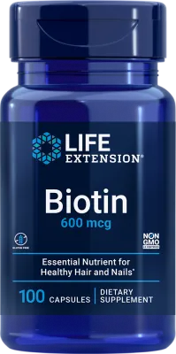 Life Extension Biotin, 600 mcg, 100 capsules
