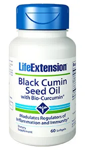 Life Extension Black Cumin Seed Oil with Bio-Curcumin® | 60 softgels