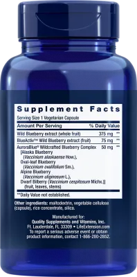 Life Extension Blueberry Extract Capsules, 60 capsules
