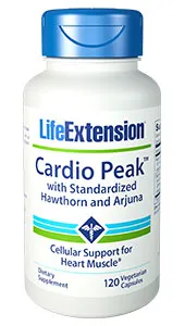 Life Extension Cardio Peak w/ Std Hawthorn & Arjuna, 120 caps