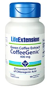 Life Extension CoffeeGenic Green Coffee Ext, 400 mg, 90 caps