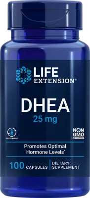 Life Extension DHEA, 25 mg, 100 capsules