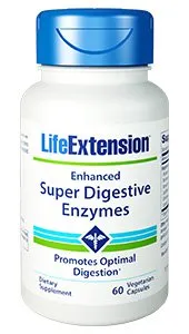 Life Extension Enhanced Super Digestive Enzymes - 60 vegetarian capsules