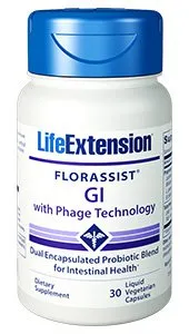 Life Extension FLORASSIST GI with Phage Technology - 30 liquid veg caps