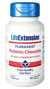 Life Extension FLORASSIST Prebiotic Chewable - 60 chewable tablets
