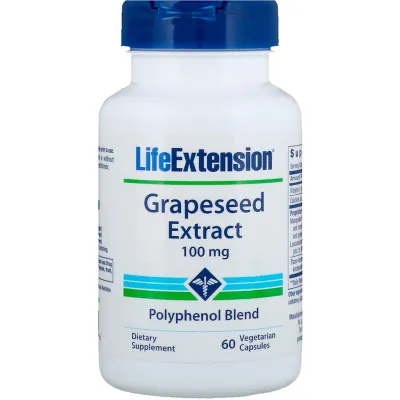 Life Extension Grapeseed Extract - 100 mg, 60 vegetarian capsules