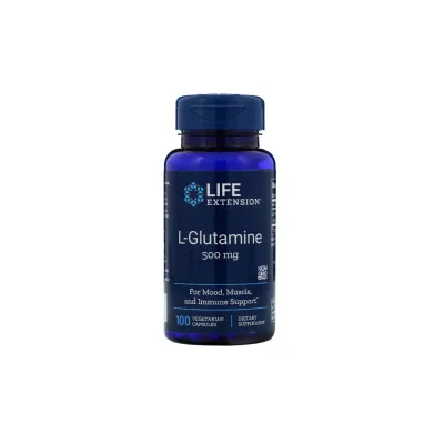 Life Extension L-Glutamine, 500 mg, 100 Vegetarian Capsules