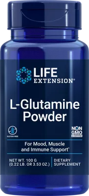 Life Extension L-Glutamine Powder, 100 grams