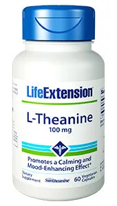 Life Extension L-Theanine, 100 mg, 60 capsules