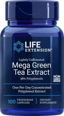 Life Extension Lightly Caf Mega Green Tea Ext, 100 caps