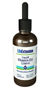 Life Extension Liquid Vitamin D3 - 2,000 IU, 1 fl. oz (29.57 ml)