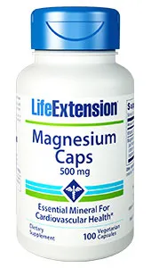 Life Extension Magnesium Caps, 500 mg, 100 capsules