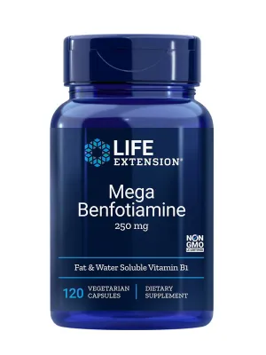 Life Extension Mega Benfotiamine, 250 mg, 120 capsules