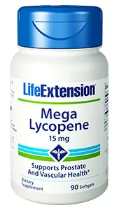 Life Extension Mega Lycopene, 15 mg, 90 softgels