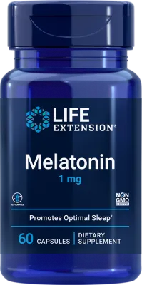 Life Extension Melatonin, 1 mg, 60 capsules