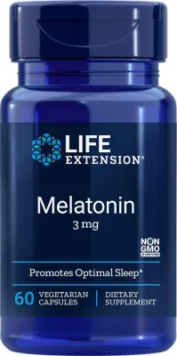 Life Extension Melatonin, 3 mg, 60 capsules