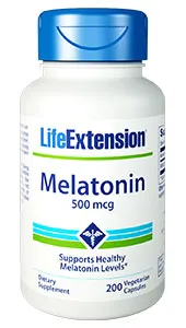Life Extension Melatonin, 500 mcg, 200 capsules