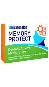 Life Extension Memory Protect - 12 Colostrinin-Lithium (C-Li) capsules - 24 Lithium (Li) capsules