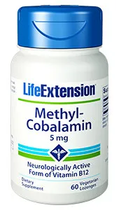 Life Extension Methylcobalamin, 5 mg, 60 lozenges