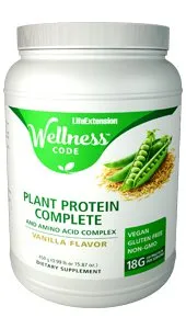 Life Extension Plant Protein Complete & Amino Acid Complex - 450 g (0.99 lb or 15.87 oz)