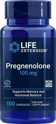Life Extension Pregnenolone, 100 mg, 100 capsules