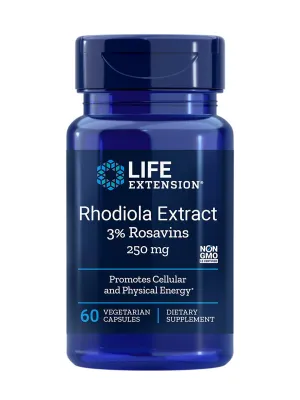 Life Extension Rhodiola Extract, 250 mg, 60 capsules