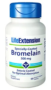 Life Extension Specially-Coated Bromelain, 500 mg, 60 Ent-CoatT