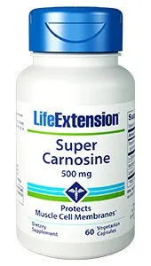 Life Extension Super Carnosine - 500 mg, 60 vegetarian capsules