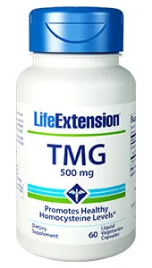 Life Extension TMG, 500 mg, 60 liquid capsules