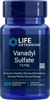 Life Extension Vanadyl Sulfate, 7.5 mg, 100 tablets