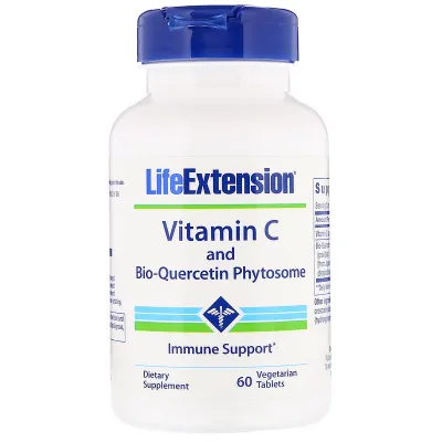 Life Extension Vitamin C and Bio-Quercetin Phytosome - 1000 mg, 60 vegetarian tablets
