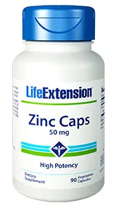 Life Extension Zinc Caps, 50 mg, 90 Vegetarian capsules