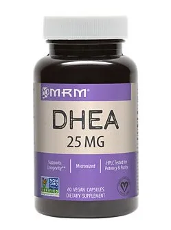 MRM DHEA 25mg (micronized) Purity Assured by HPLC 60 Vcaps
