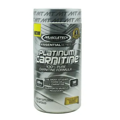 Muscletech - 100% Platinum Carnitine, 180 Capsules, 180  Capsules