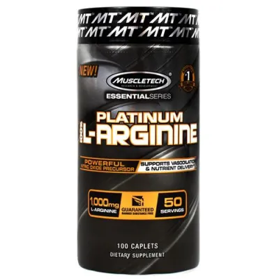 Muscletech - Platinum 100% L-arginine, 100 Caplets, 100 Caplets