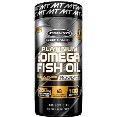 Muscletech Platinum Omega Fish Oil 100 SoftGels